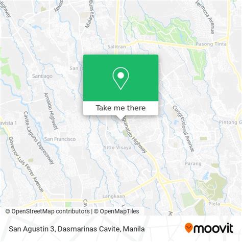 How to get to San Agustin 3, Dasmarinas Cavite in Dasmariñas .